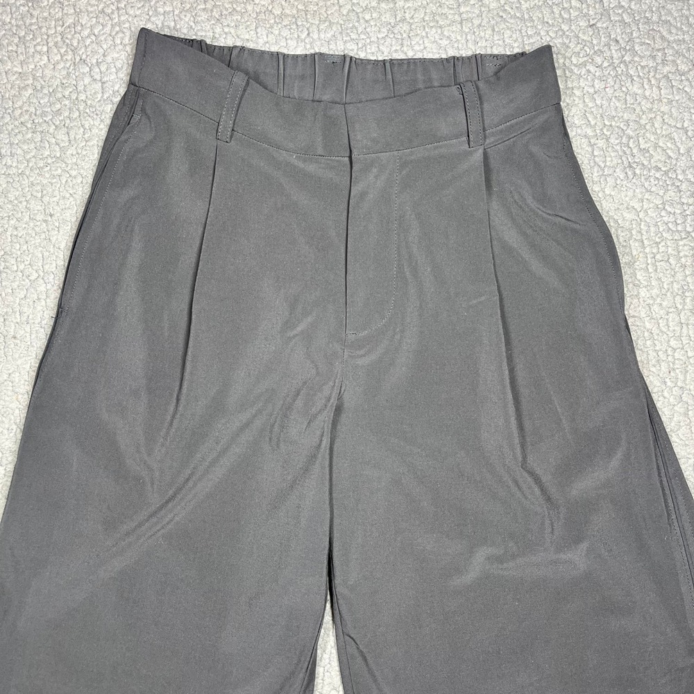 Vuori Villa Wide Leg Trousers Black Pleated Performance Pants VW4086 Womens XS - Picture 2 of 14